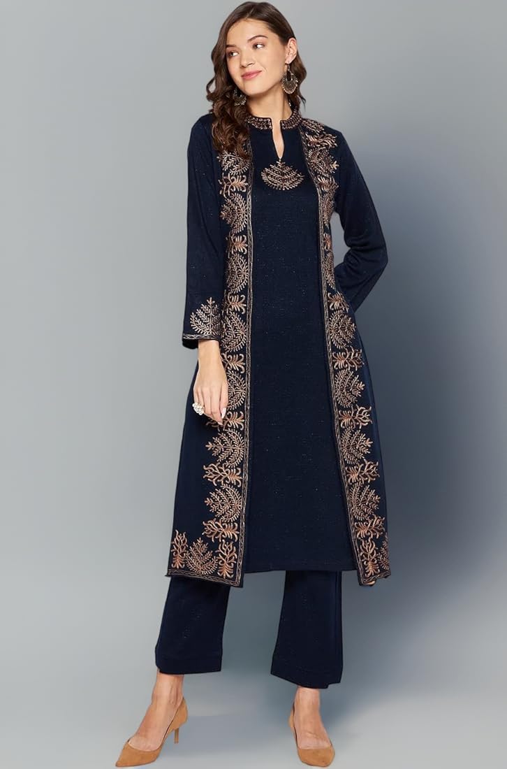Embroidered Full Sleeve Kurti